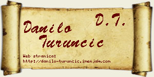 Danilo Turunčić vizit kartica